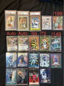 Mixed Sports 19 Card Lot PSA / NUMBERED / AUTO / ROOKIE