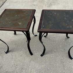 Set of Two End Tables 