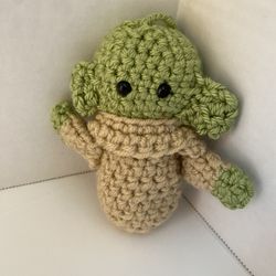 Handcrafted Crochet Amigurumi Baby Yoda-The Child (Grogu Star Wars Mandalorian)
