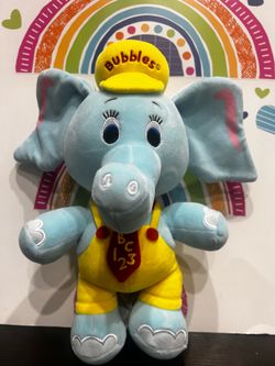 BUBBLES THE ELEPHANT - 12 INCH NEW PLUSH - NO STORE TAG