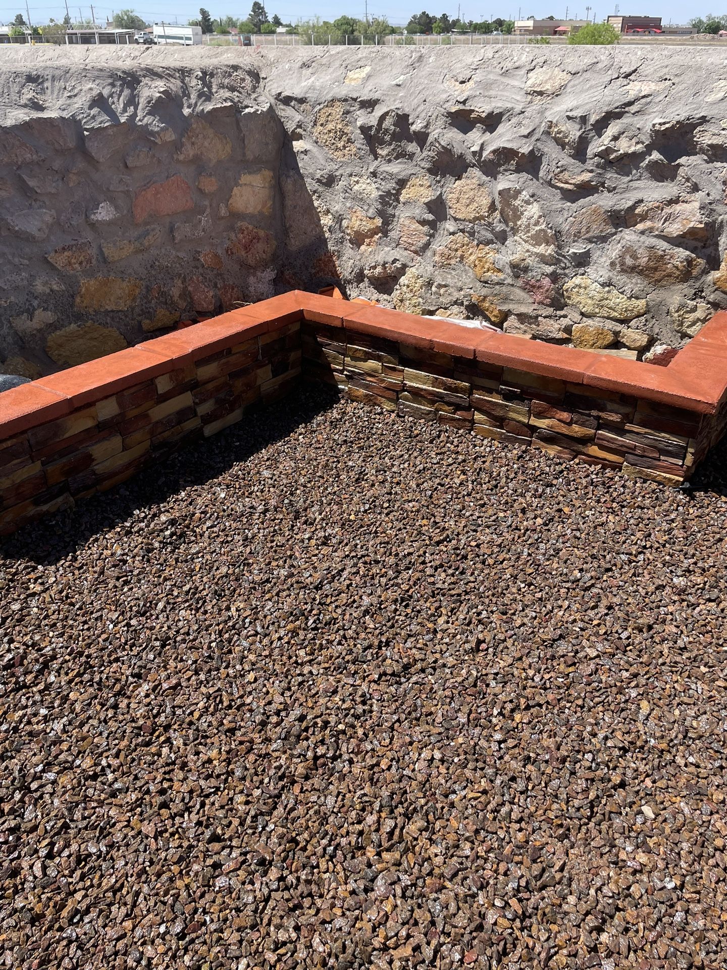 Stone Veneer Planter And Padre Canyon Rock