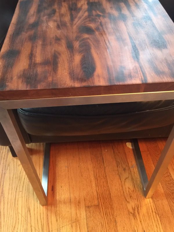 Square wooden table