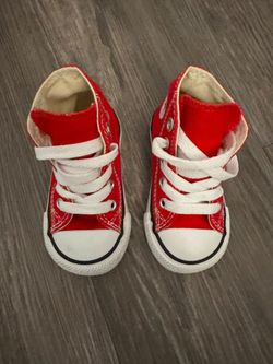 Toddler Red Converse Sneakers (Size 4)