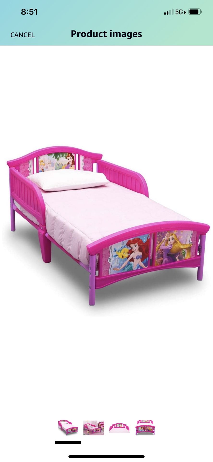 Toddler Disney Princess Bed With Mattress for Sale in WA OfferUp