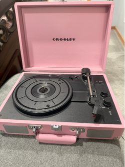 Crosley Pink Record Player