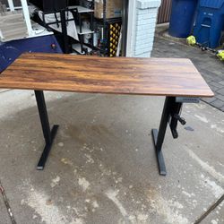 Electric Sit Stand Desk With Storage 