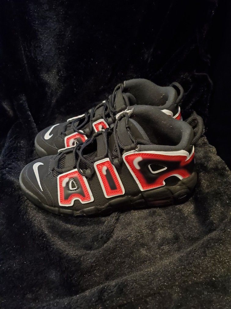 2019 AIR MORE UPTEMPO 96 LASER CRIMSON SZ 7Y 415082 010 RED BLACK