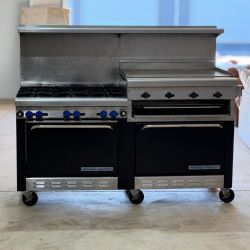 Montague Commercial Gas Range – 6 Burners - Griddle / Broiler - FREE DELIVERY