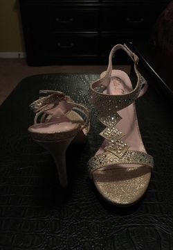 Champagne Glitter Heels