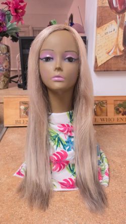Human hair lace wig  24 inch
