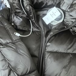 Michael Kors  Smokey Silver Puff Coat