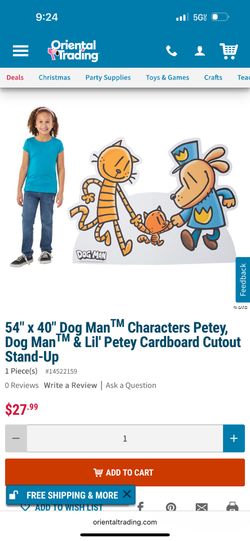 Dog man - Stand-up and Happy Birthday Banner