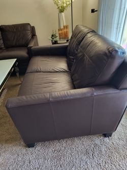 Leather sofas