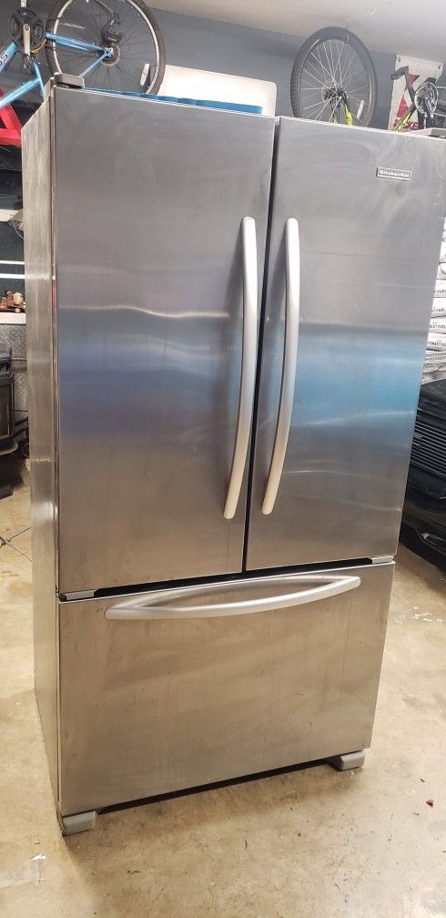 KitchenAid French Door Refrigerator 36" Wide. Counter Depth 
