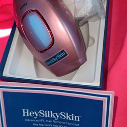 Brand New SEALED Never Used HeySilkySkin Advanced IPL Hair Removal Handset - Pink - Retail $169+