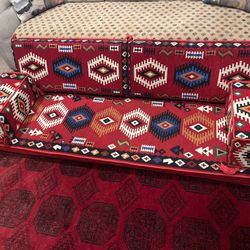 Afghan, Japanese, Turkish, Middle Eastern, Arab Floor Seating Cushion Set
