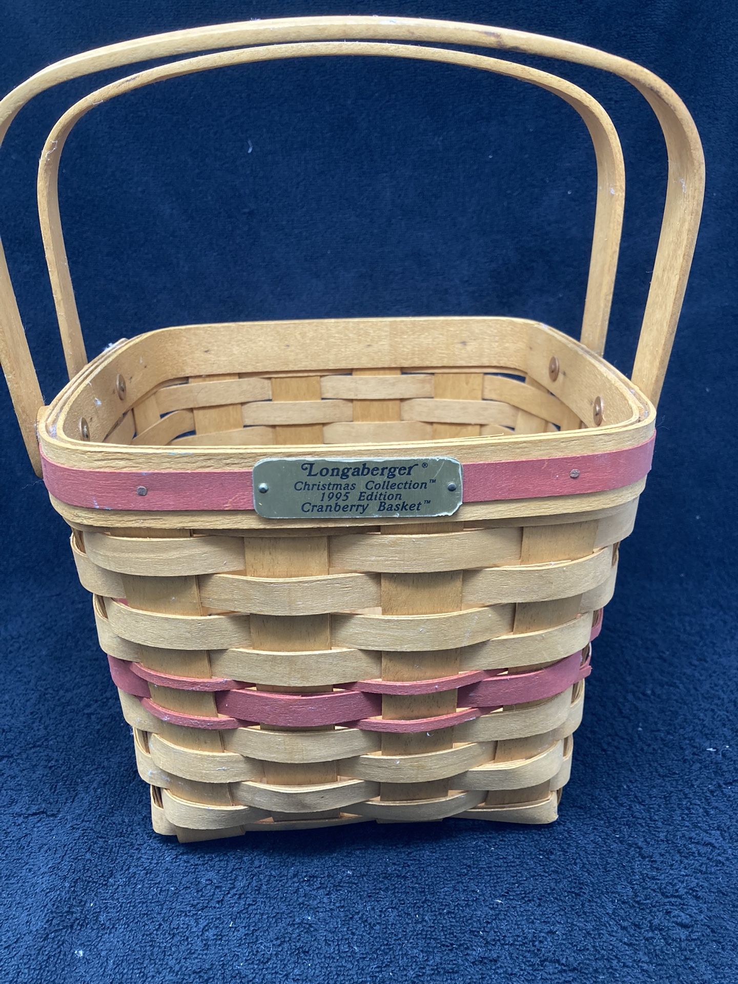 Longaberger Christmas Cranberry Basket