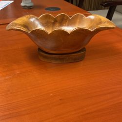 Authentic Hawaiian Monkey Pod Wooden Bowl / Dish