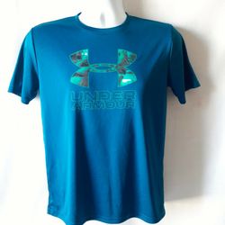 Under Armour boy's blue short-sleeve activewear top size XL 