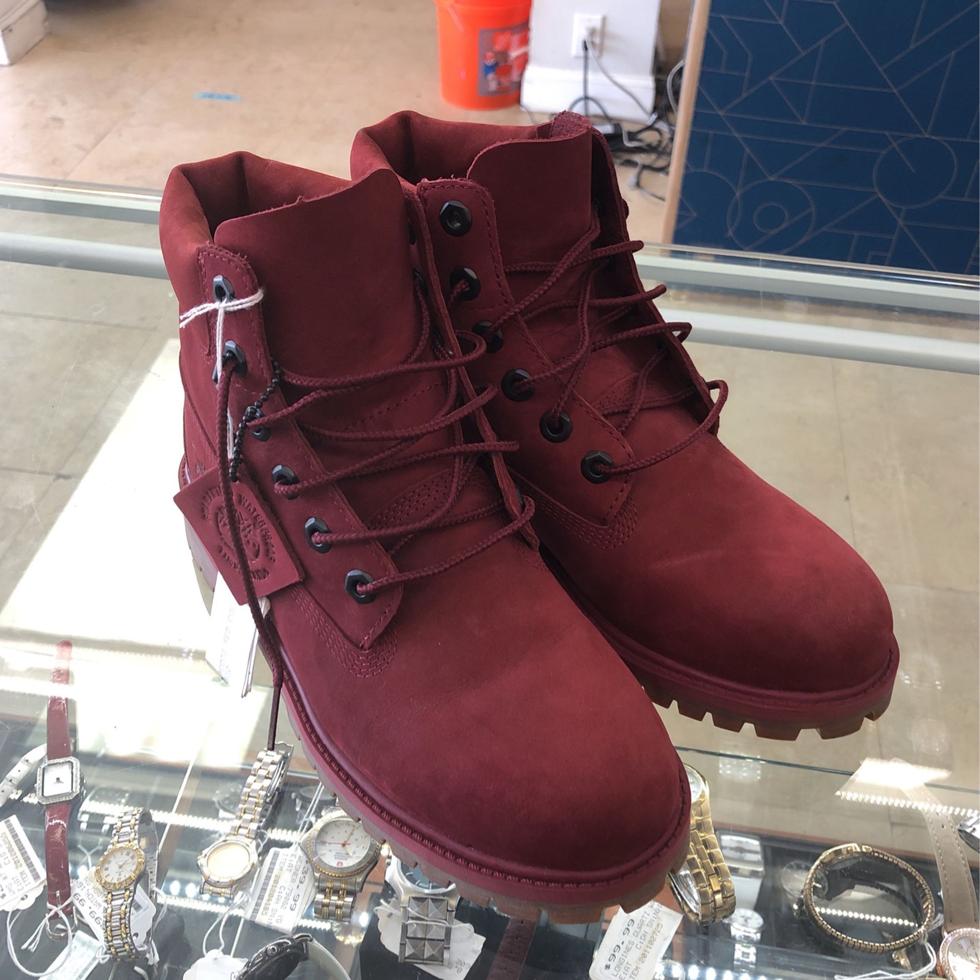 Timberland A1VCK Boot Red Size 4.5