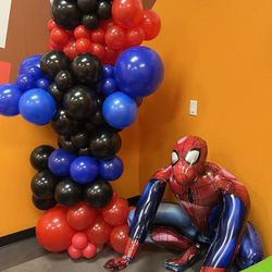 Spiderman balloon Garland 