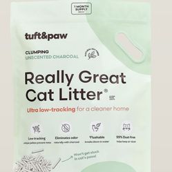 Really Great Cat Litter x 4 bags (Charcoal/Unscented)