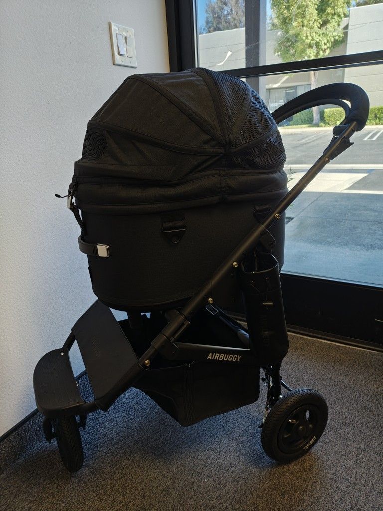 AIRBUGGY Dome 3 Dog Pet Stroller Black + Accessories Made In Japan