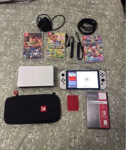 Nintendo Switch OLED Bundle with Games and Accessories