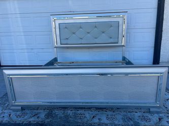 Deal of the Day!  Allura King size Bed Frame, LED  lights- READ Description