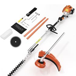 Panghuhu88 52cc 3 in 1 Gas String Trimmer with Gas Hedge Trimmer,2-Stroke Brush Cutter Gas Powered,Gas Weed Eater Trimmer for Weeds and Grass (52cc Ga