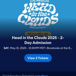 3x Sunday HITC GA Tickets 