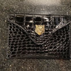 Alligator Clutch Passport Belt Bag 7”L 4.5”H