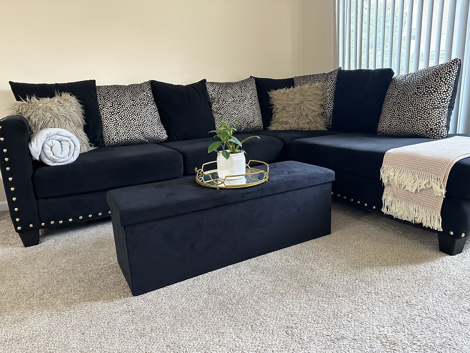2 Pieces Sectional Sofa