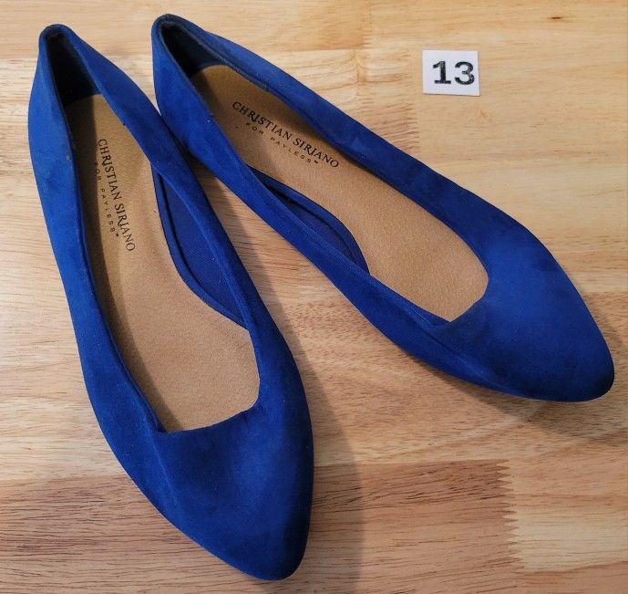 Christian Siriano Blue Flats - Size 8 (13)
