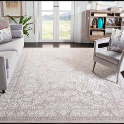 SAFAVIEH Reflection Collection Area Rug - 10' x 14', Beige & Cream, Vintage Distresse