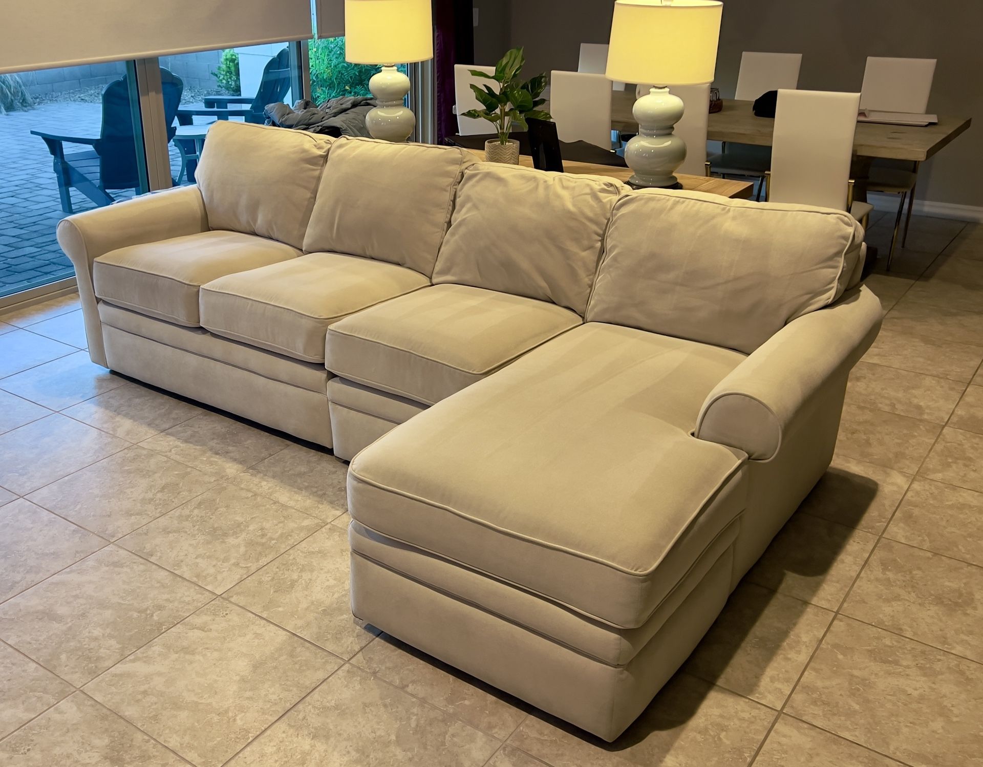 La-Z-Boy Sofa Chaise Lounge Couch 3-piece