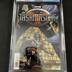 Taskmaster #3 2021 Marvel CGC 9.8 1st app of Taegukgi 1st cameo TIGER DIVISION