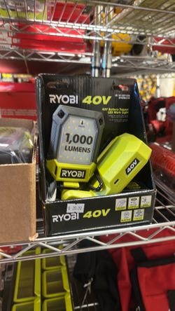 RYOBI 40V Cordless Battery Topper LED Work Light (Tool Only)