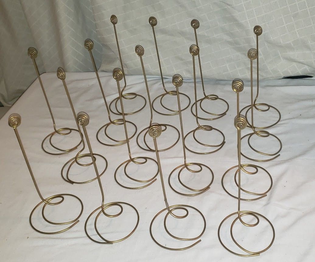 Brass/Gold Table Card Holders