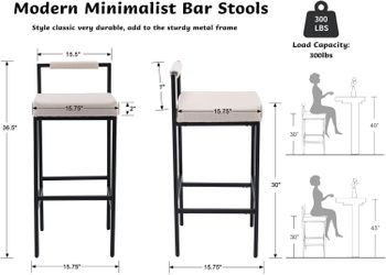 Beige  bar stools.