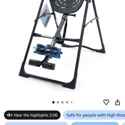 Cervical spine and EP-550 Inversion Therapy Table