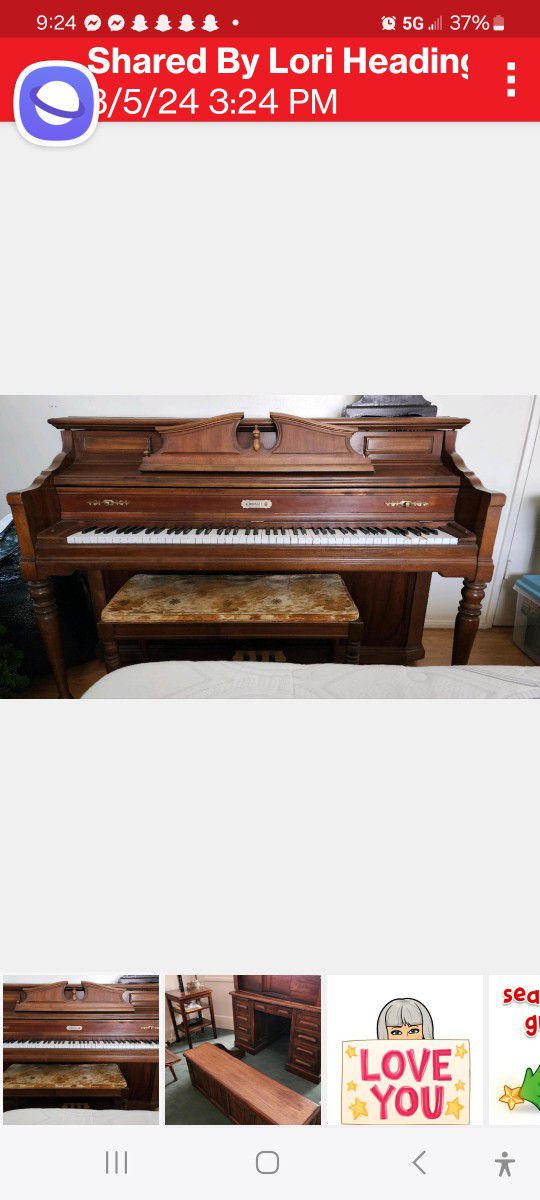 Antique Vintage Piano