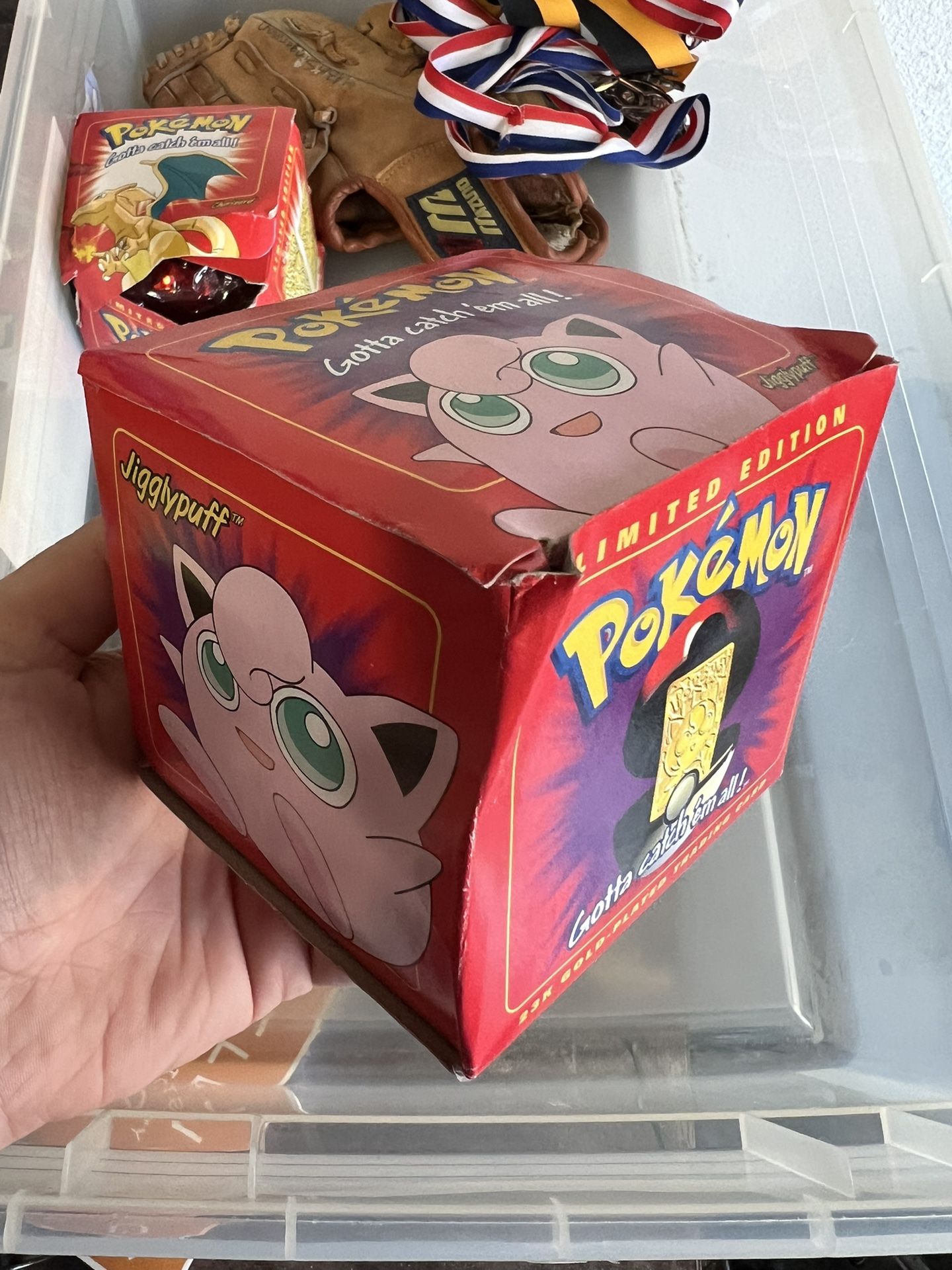 1999 Burger King BK Pokemon 23K Gold Plated Trading Card JigglyPuff  PokeBall Box - joarbit.com