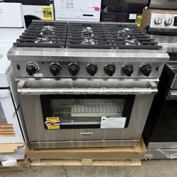 Brand new Thor Kitchen 36" 6.0 Cu. Ft Single Oven Professional Gas Range in Stainless Steel