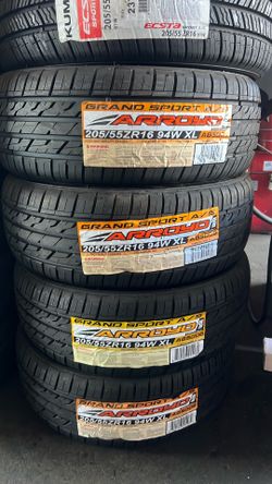 205/55/16 arroyo New Tires Set Of 4 Installed And Balanced Set De 4 Llantas Instaladas Y Balanceadas