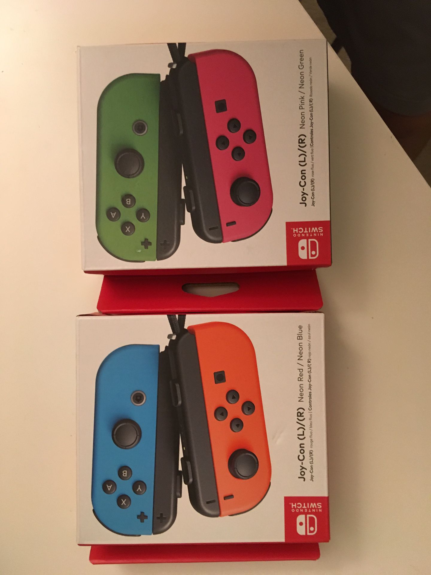 New nintendo switch joy-con red / blue OR green / pink