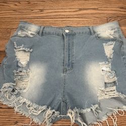ripped shorts