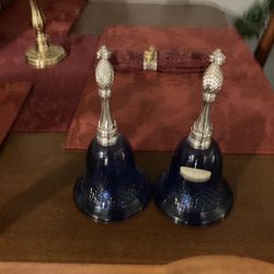 Vintage Cobalt Blue Roses Roses Perfume Bottles 