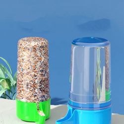 240ml Green Color Bird Water Feeder Bird Cage Water Dispenser Pet Water Feeder Bird Food Bowl