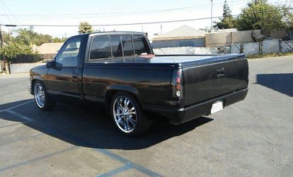 Black Chevy truck
